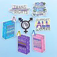Image 3 of Respect Trans Women Juice Sticker