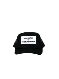 Image 1 of Black X BlackTrucker Hat 