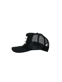 Image 2 of Black X BlackTrucker Hat 