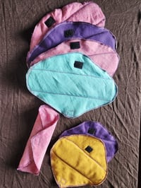 Image 1 of Linen Pad Set- Pretty Vibrant Set of 7