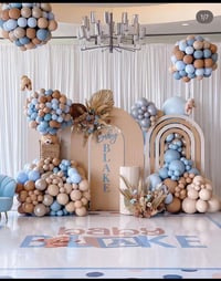 Balloons design  boho colors 