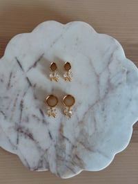 Image 1 of Crystal Rosebud Bows (Gold)