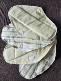Image 3 of Linen Pat Set of 7- Soft Greens