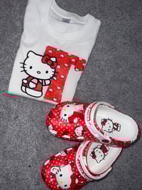 Image 2 of Hello kitty letter T shirt