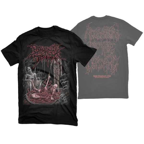 Image of PUTRESCENT SEEPAGE "ADULATION OF THE DEAD" T-SHIRT