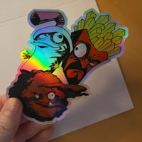 Image 1 of 4"  Aqua Teen Chroma Sticker