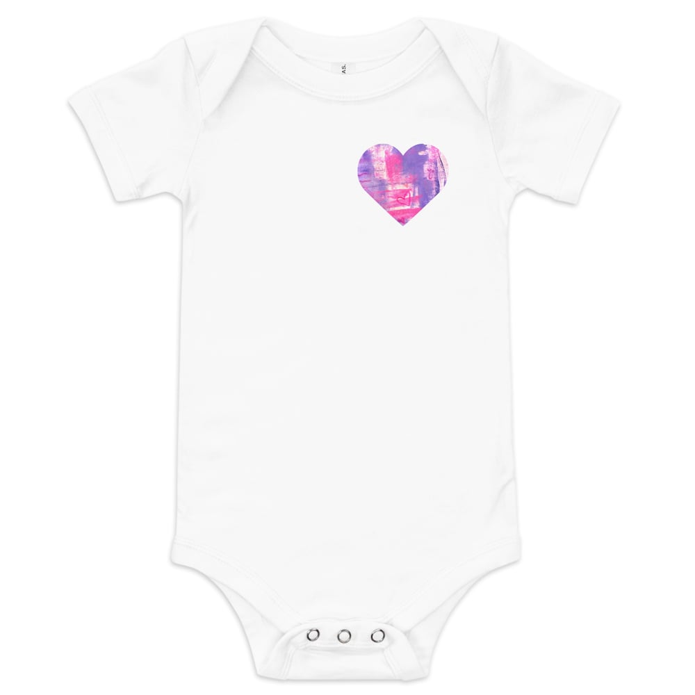 Image of Purple Heart Baby Onesie