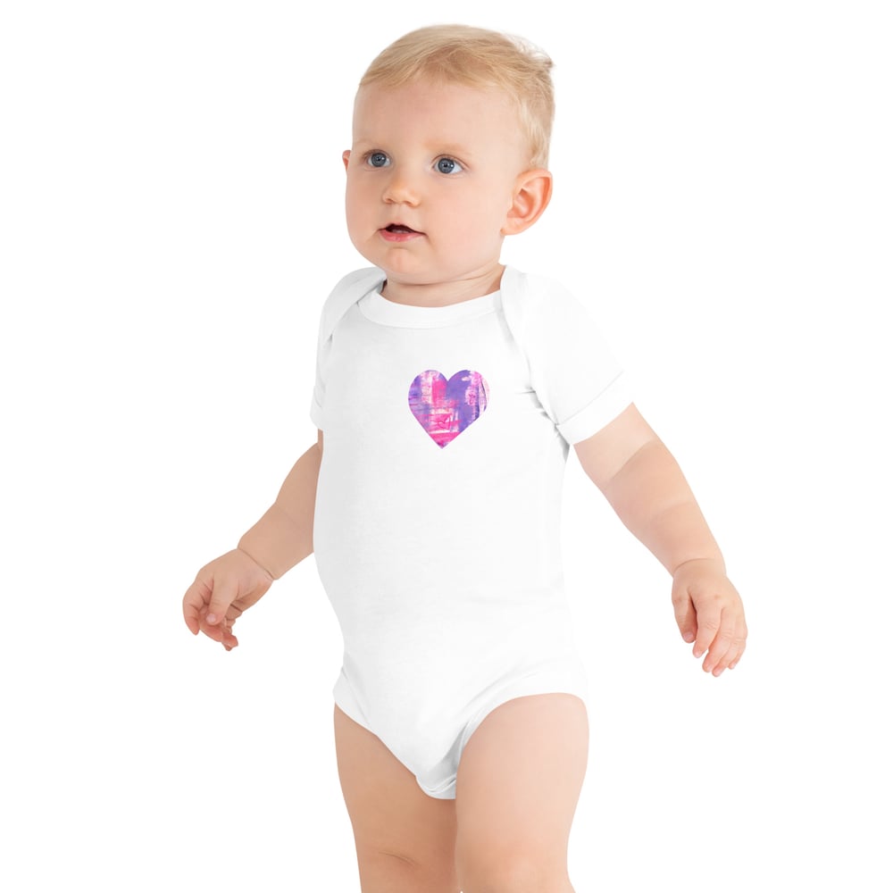 Image of Purple Heart Baby Onesie