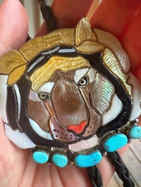 Image 1 of Shirley Benn Inlay lion 🦁 Bolo/ pendant 