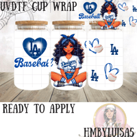 LA Baseball UVDTF cup wrap 