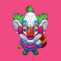 Image 2 of 'Jumbo' Killer Clown Chroma Sticker 4"