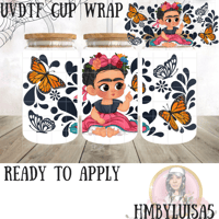 Frida playful UVDTF cup wrap 