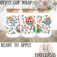 Christmas Nightmare before Christmas UVDTF cup wrap