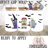 Halloween Sponge UVDTF cup wrap 