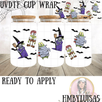 Halloween SpongeBob and Friends UVDTF cup wrap 