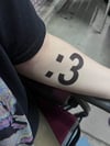 :3 temporary tattoo