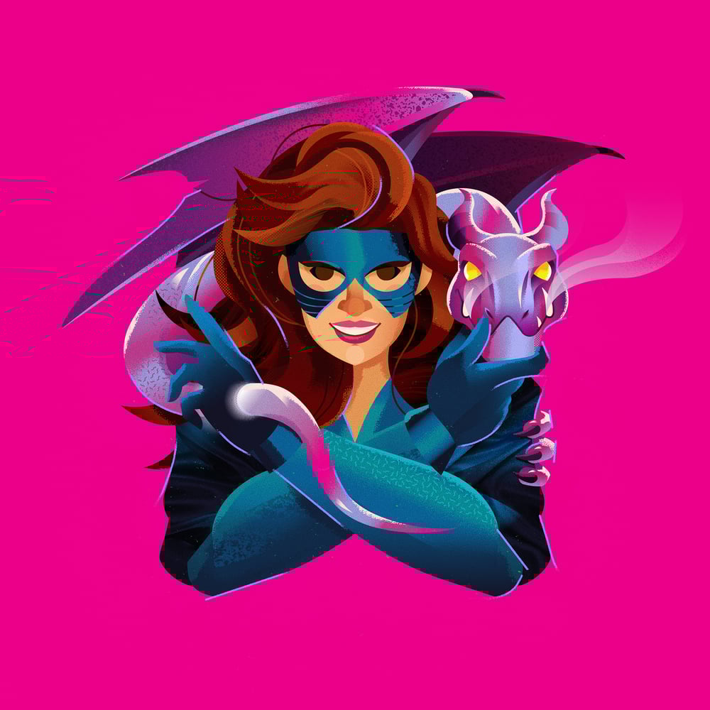 Portrait of Shadowcat (with Lockheed) / Portrait of Colossus