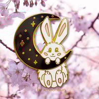 Moon Bunny Pin