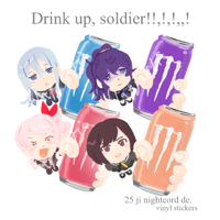 Image 1 of Project Sekai Drink Up Vinyl Stickers