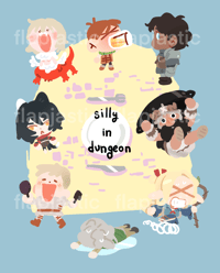 Image 3 of Dungeon Meshi Silly in Dungeon 5x6" Sticker Sheet