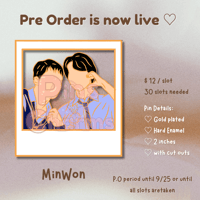 Seventeen MinWon Polaroid Enamel Pin