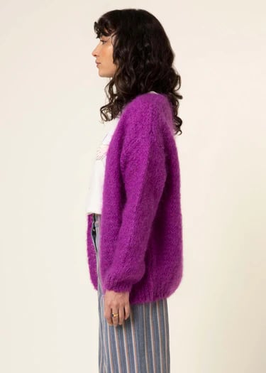 Image of 1-Chaqueta violine mohair