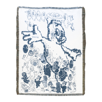Ghost woven blanket