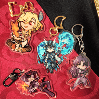 Image 1 of HOYOVERSE keychains | Kaveh, Dan Feng, Boothill, Blade