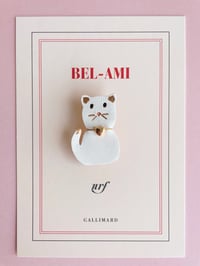 Image 4 of Le mimi chat, broche en cuir