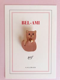 Image 3 of Le mimi chat, broche en cuir