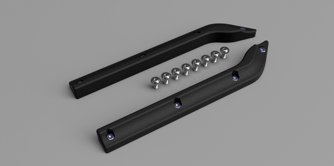 Rear Fender Lip For Porsche Boxster 986 (1 Pair) Rigid Plastic not Rubber Trim