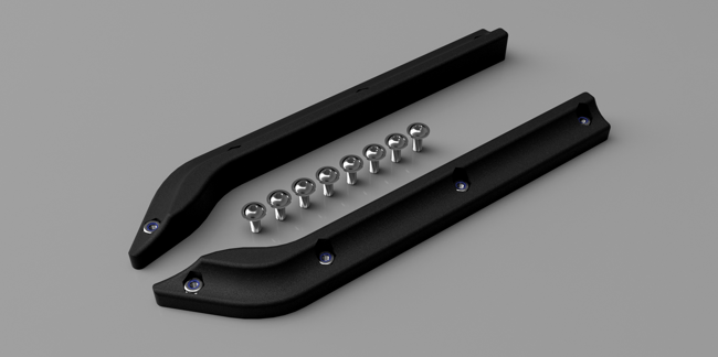 Rear Fender Lip For Porsche Boxster 986 (1 Pair) Rigid Plastic not Rubber Trim