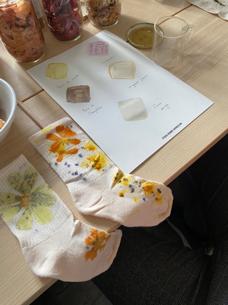 Atelier écoprint - impression végétale