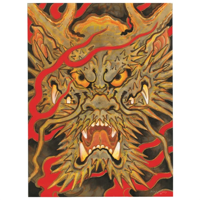 Golden Dragon Print