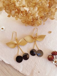 Image 5 of Les rondes cerises, boucles d'oreilles en cuir