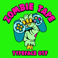 Image 1 of Zombie Tape Typeface