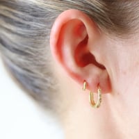Image 4 of COSMOS HOOPS #2 IN GOLD