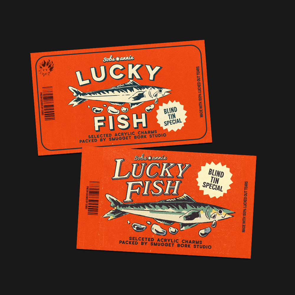 Lucky Fish Label Stickers