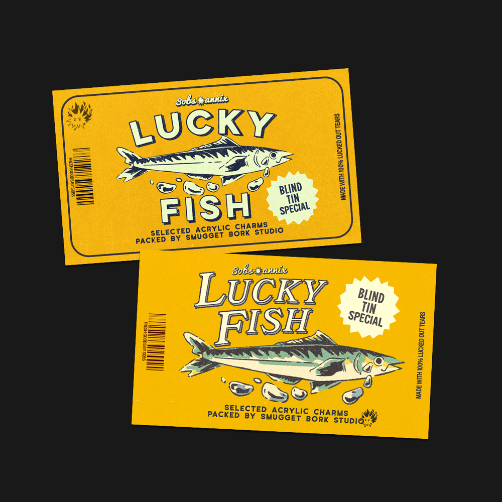 Lucky Fish Label Stickers