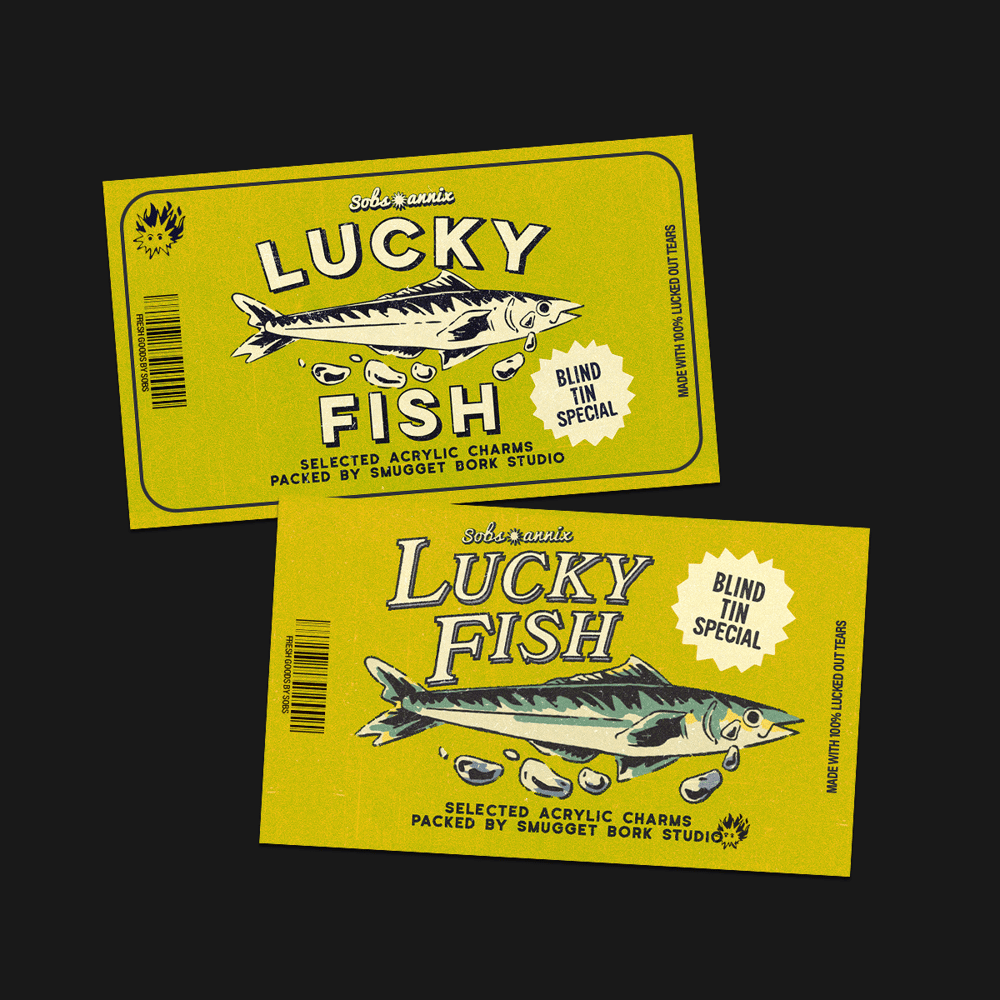 Lucky Fish Label Stickers