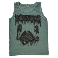 Image 1 of Undergang " Putrid Head "  Green Tank Top