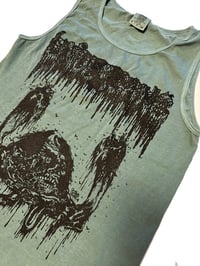 Image 2 of Undergang " Putrid Head "  Green Tank Top