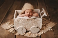 Image 1 of Wood pram with pattern