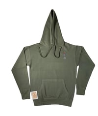 Image 2 of Polémarz Aztec QuetzalCoatl Army Green Hoodie