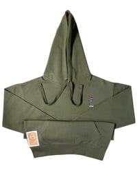 Image 3 of Polémarz Aztec QuetzalCoatl Army Green Hoodie