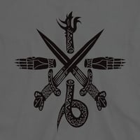 Image 2 of ABSU - CREST OF CYTHRÁUL (CHARCOAL, RED, MILITARY GREEN, BROWN)