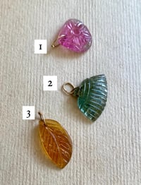 Image 1 of ❣️Pendentifs Palmyre tourmaline avec défauts 