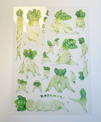 Image 2 of Leggy Radish Sticker Sheet