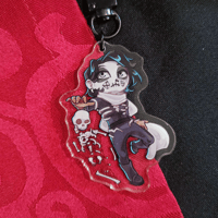 Image 2 of THE LOCKED TOMB keychain | Harrowhark, Gideon, Ianthe