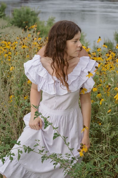 Image of JOLÁN Lilac Cotton Dress